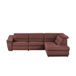 meinSofa Ecksofa  Ivonne , rot , Maße (cm): B: 294 H: 84 T: 245.0