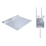 vidaXL Sonnenschutzfolien 3 Stk. Statisch Reflektierend Silbern PVC