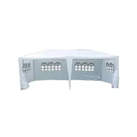 VCM Pavillon 3 x 6 m inkl. Seitenteile Weiß