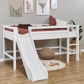Hoppekids Hochbett ECO Dream 70 x 160 cm Kiefer massiv weiß