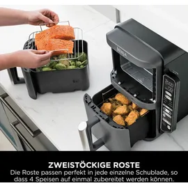 Ninja Double Stack XL SL451EU 9,5 l grau mit Smart Cook System