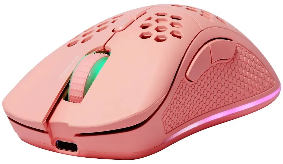 Deltaco Gaming GAM-120-P Tastatur RF Wireless + USB Type-C Pink