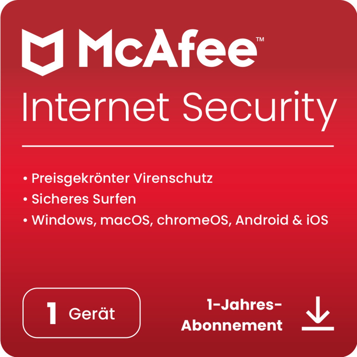 McAfee Internet Security 1 Gerät - 1 Jahr Software