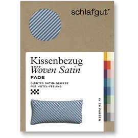 schlafgut Kissenbezug Woven Fade 40 x 80 cm Blau