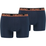 Head Basic Boxershorts peacoat/orange XL 2er Pack