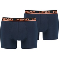 Head Basic Boxershorts peacoat/orange XL 2er Pack
