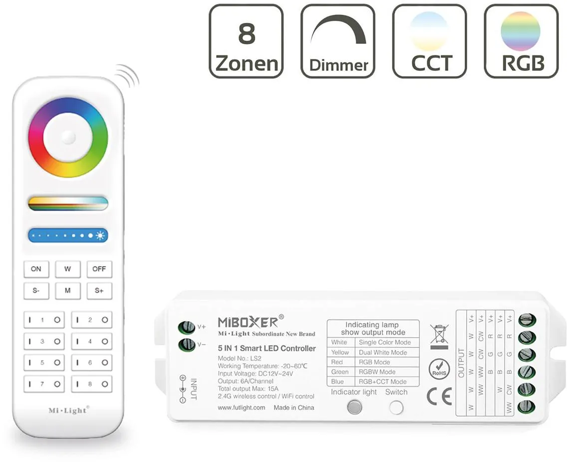 MiBoxer Starterset Pro 5in1 (FUT089 + LS2)