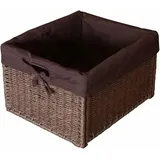 Regalkorb Schrankkorb *Dina* Korb Korbbox braun 26,5x19x31,5 cm Organizer Aufbewahrung eckig