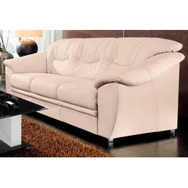 sit&more 3-Sitzer Kunstleder Federkern Beige
