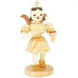 BLANK Kunsthandwerk Kurzrockengel mit Psalter, Natur - 6,6 cm