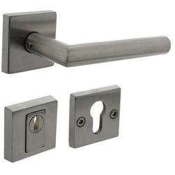 Intersteel Hintertürbeschläge, eckig Kernziehschutz