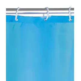 Wenko Duschvorhang Uni Light Blue 180 x 200 cm blau