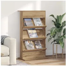 vidaXL Magazinregal Artisan-Eiche 70 x 41 x 126 cm Holzwerkstoff