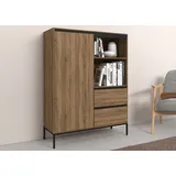 INOSIGN Highboard »Bari«, Stauraumschrank mit 2 Schubladen und 3 Einlegeböden, Breite 90 cm,