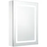 vidaXL LED-Spiegelschrank 50 cm weiß