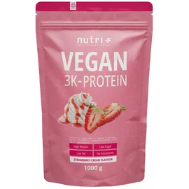 Nutri + Veganes 3K Protein Erdbeere Pulver 1000 g