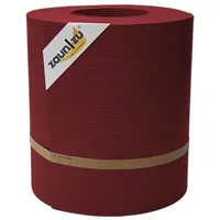 zaunzu® Sichtschutzstreifen Rille Maxi 26 m x 24 cm Bordeauxrot Metall