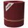 zaunzu® Sichtschutzstreifen Rille Maxi 26 m x 24 cm Bordeauxrot Metall
