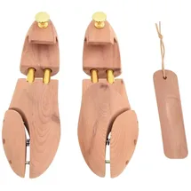 vidaXL Schuhspanner mit Schuhlöffel EU 38-39 Braun