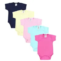 TupTam Baby Body Mädchen 5er Pack – Kurzarm Body