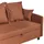 Beliani Schlafsofa Stoff 2-Sitzer Braun