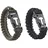 Semptec 2er-Set Survival-Armbänder schwarz/oliv