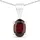vira jewels Ohrstecker Vira Jewels Silber 925 rhodiniert rot 3,15