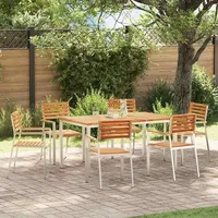 vidaXL Garten Essset 7-tlg. Braun