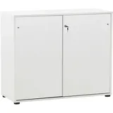 MÖBELPARTNER Schiebetürenschrank 400, 701763 weiß 1 Fachboden 100,1 x 41,0 x 83,6 cm