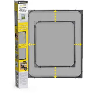 EasyMaxx Teleskop Insektenschutzgitter 80 x 100 cm Anthrazit