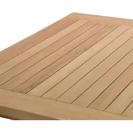 VCM Gartentisch 80 x 80 x 75 cm Braun