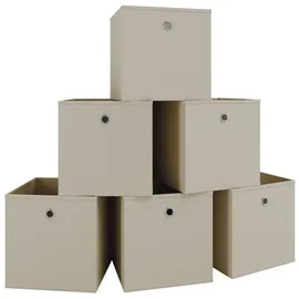 VCM 6er Set Faltbox Klappbox Boxas - Weiß