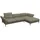 flexlux Ecksofa Salino, Funktionssofa mit Recamiere, Relaxsofa, Ecksofa, Sofa mit Arm- und Kopfteil-Verstellungen, Kaltschaum & Stahl-Wellen grün