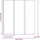 vidaXL Duschwand 141 x 132 cm 3 Paneele Faltbar