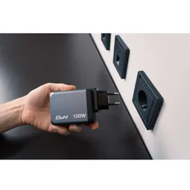 Verbatim GaN 100W, grau 1x USB-A, QC 3x USB-C PD, 3.0, 3.0