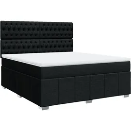 vidaXL Boxspringbett 180 x 200 cm Schwarz