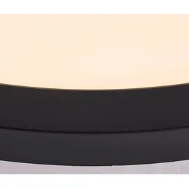 Brilliant Tuco 1 LED-Deckenaufbau-Paneel 25 cm schwarz/weiß