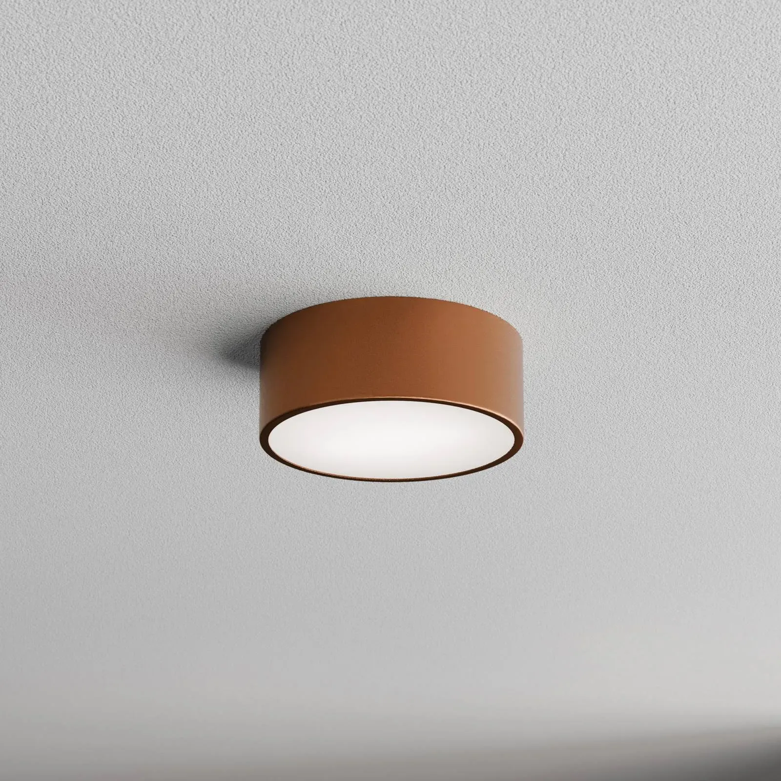 Deckenlampe Cleo TEMAR LIGHTING, dimmbar, kupfer, für Badezimmer, Metall, Deckenlampe - 20 cm - 20 cm - 7.5 cm