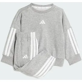 adidas Unisex Baby ESSENTIALS Kids Jogginganzug - Medium Grey Heather/White, 0-3 Months