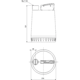 Grundfos Unilift AP12.40.06.A1 mit 10 m Kabel