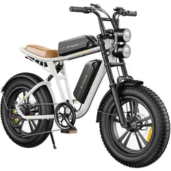 FETT E-BIKE ENGWE M20 750W 2X BATT WEISS Einheitsgröße