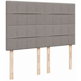 vidaXL Boxspringbett 140 x 200 cm Taupe
