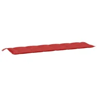 VidaXL Gartenbank-Auflage Rot 200x50x7 cm Oxford-Gewebe