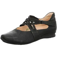 THINK! CHILLI chromfrei gegerbte nachhaltige Halbschuhe, SCHWARZ 0000