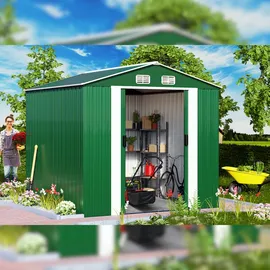 Gardebruk Metallgerätehaus 3,12 x 2,57 m grün