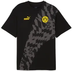 PUMA BVB Borussia Dortmund ftblCulture+ T-Shirt Herren 10 - PUMA black/shadow gray S