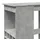 vidaXL Bartisch mit Regal 90 x 47,5 x 103,5 cm Grau