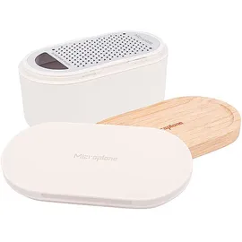 Microplane Handreibe mit Auffangbehälter 1-tlg. Weiß
