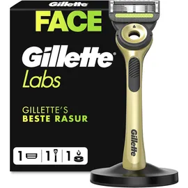 Gillette Herrenrasierer mit Champion Gold Peelingstange + 1 Nachfüllpatrone
