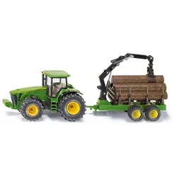 SIKU 1954 Farmer - Traktor mit Forstanhänger
